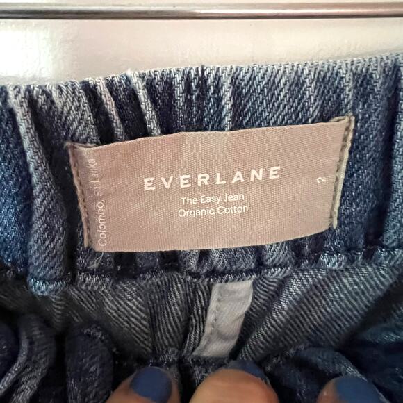 Everlane Easy Jeans Deep Sea Blue Sz S2 - Picture 7 of 11